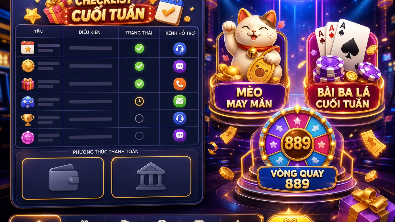 Checklist chọn bàn cuối tuần: đối chiếu phương thức thanh toán New88 trước khi chơi